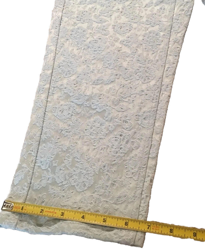 Designer Cache Luxe - Size 8 Pants Floral Textured - image 5